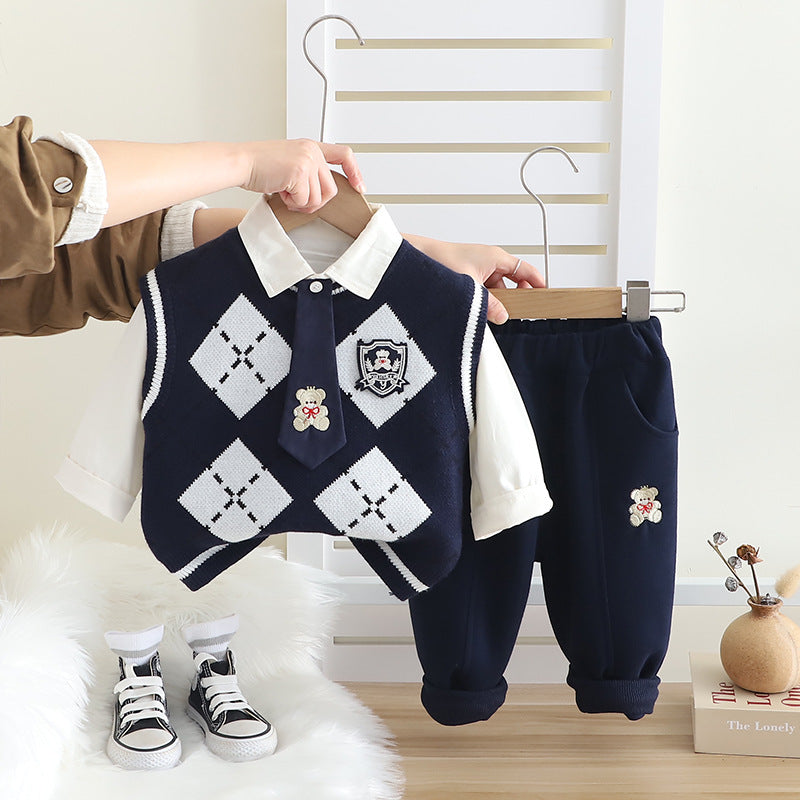 Boys' 3-Piece Teddy Bear Set
