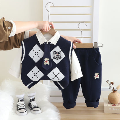 Boys' 3-Piece Teddy Bear Set