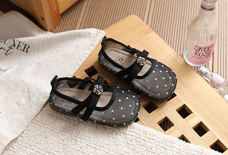 Girls' Polka-Dot Ballet Flats