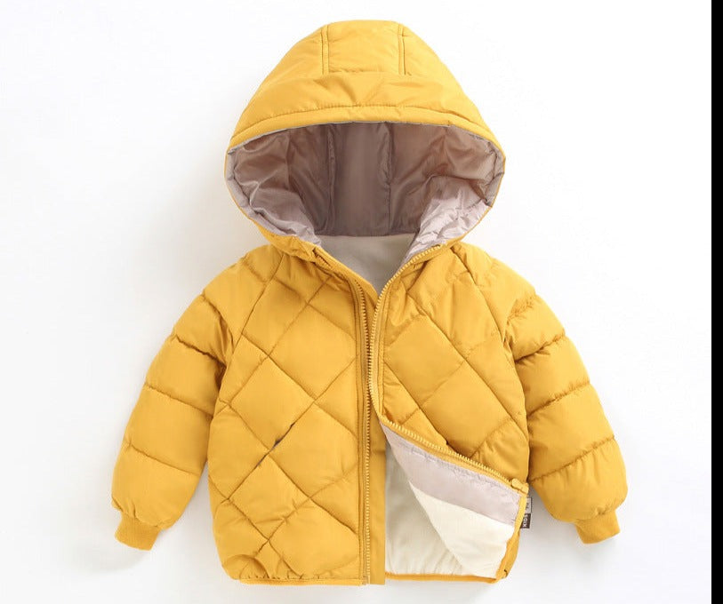 Chaqueta cálida con capucha para niños 