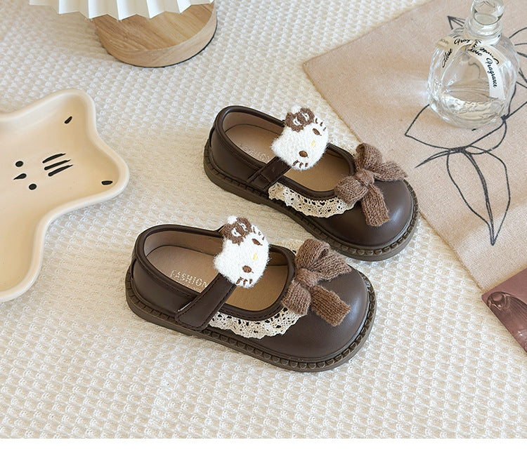 Lace Balloon Thick Sole Kids Sandals Lightweight Walking Shoes