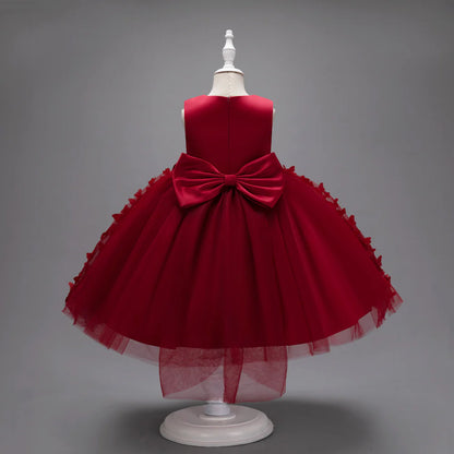Children's Dress with Butterflies and Bow