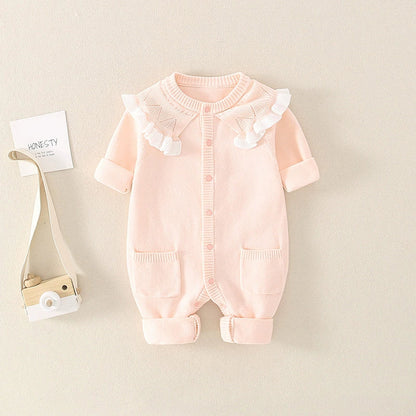 Children's Knitted Jumpsuit with Pockets