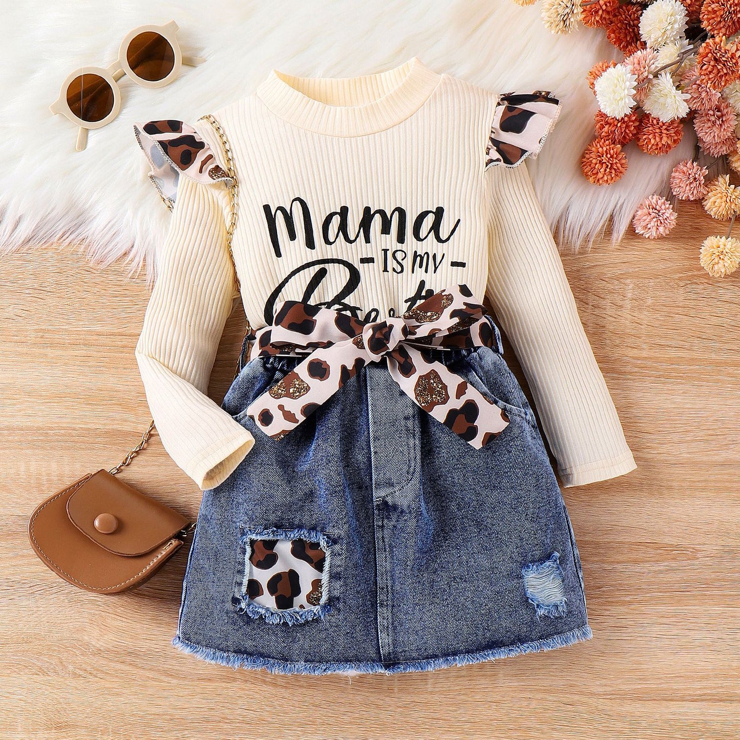 Leopard Print Girls' Set