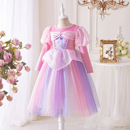 Pink Party Dress with Scales