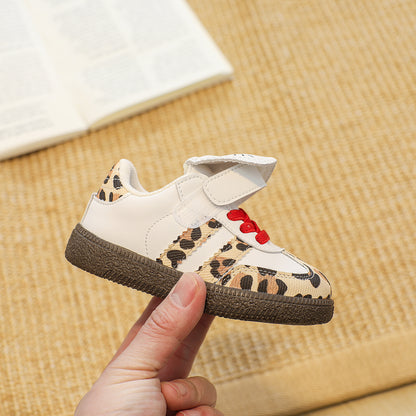 Children's Female AD Leopard Sneakers