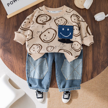 Smiley and Jeans Children's Outfit