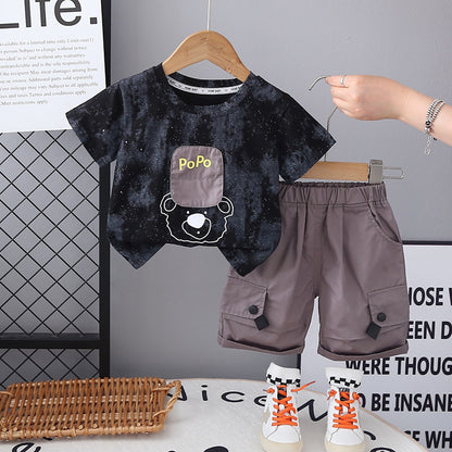 Children's Set with Teddy Bear and Pockets