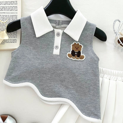 Girls' Teddy Bear Collar Set
