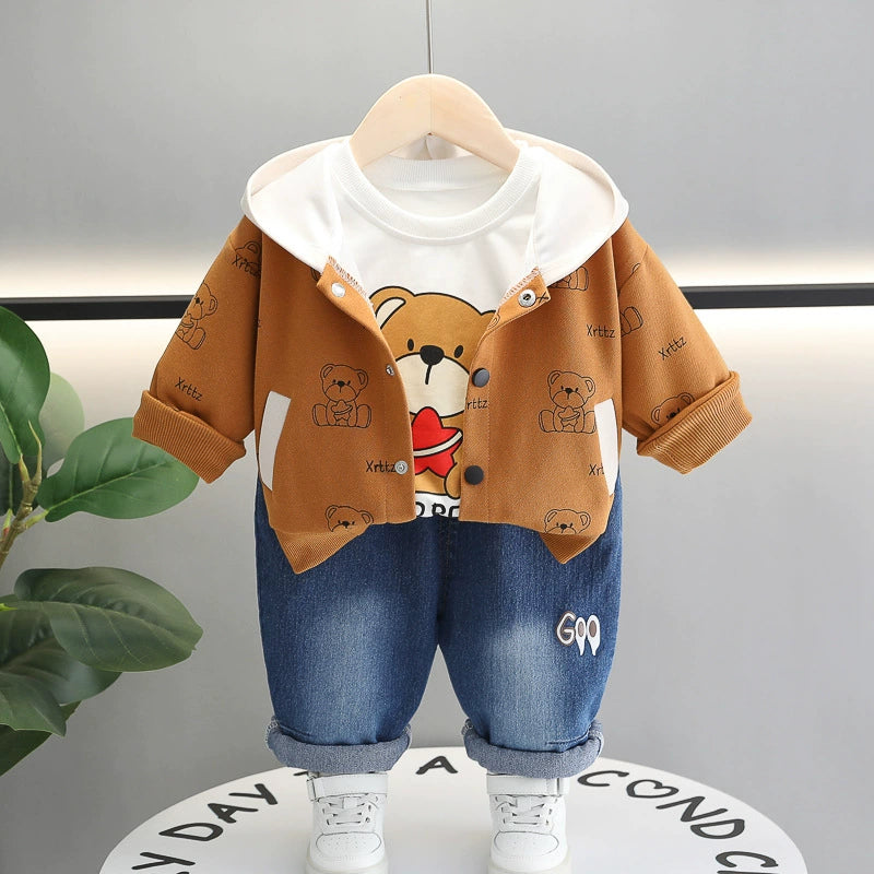 Boys' 3-Piece Teddy Bear Set