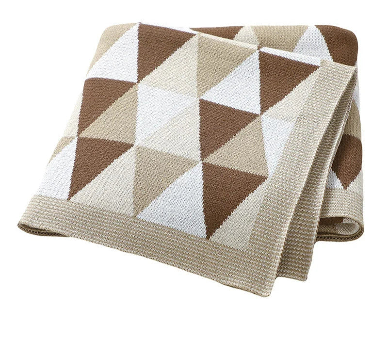Children's Blanket with Geometric Print