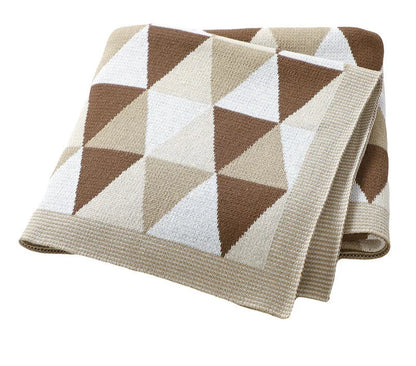 Children's Blanket with Geometric Print