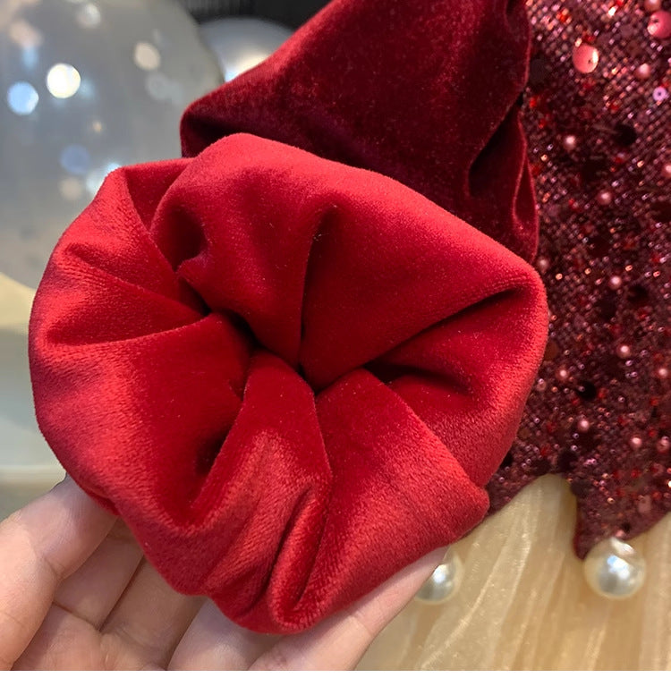 Children's Velvet Sequin Dress