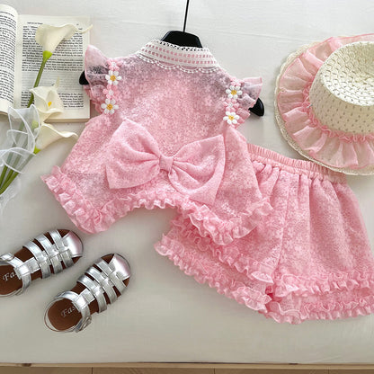 Girls' Lace Floral Set