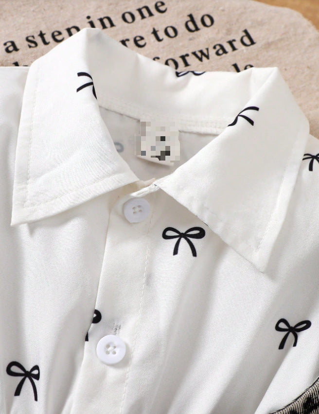 Children's Dress with Bows and Top