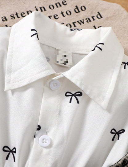 Children's Dress with Bows and Top