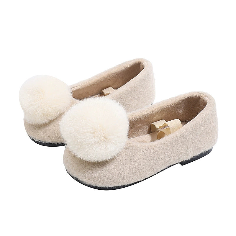 Girls' Pom-Pom Shoes