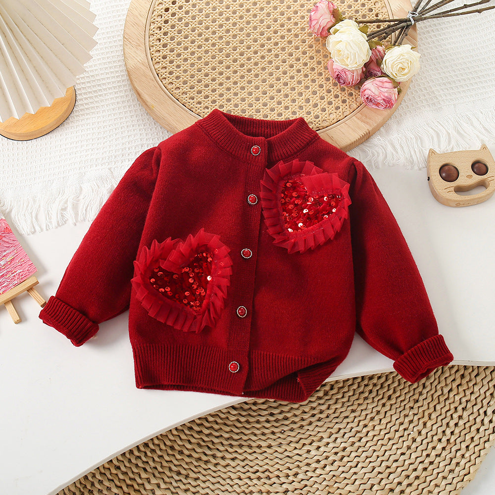 Children's Set with Glitter and Tulle Skirt