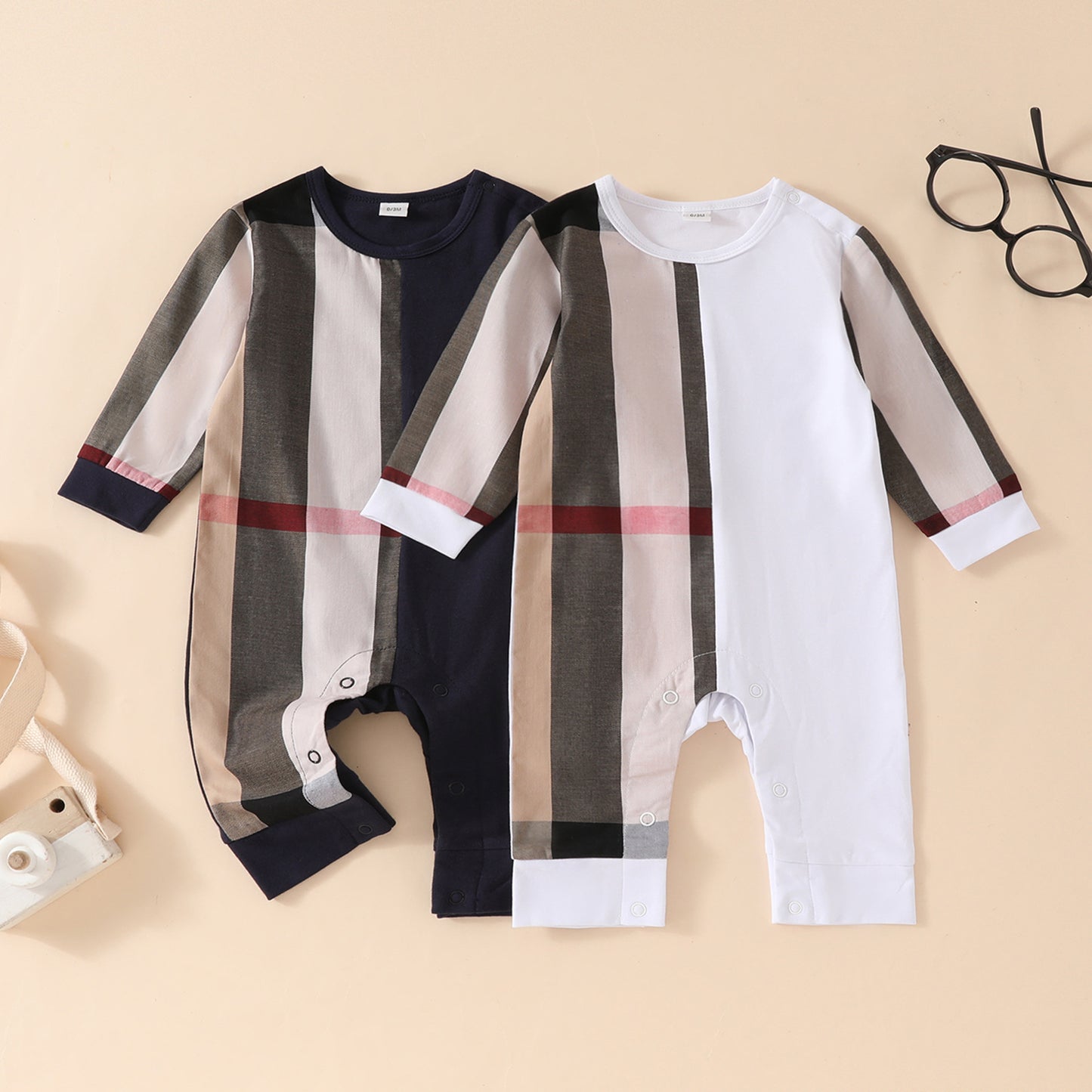 Baby Checkered Romper