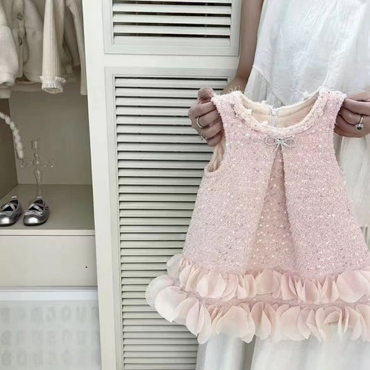 Children's Dress with Sparkly Bow