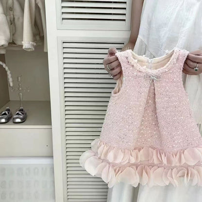 Children's Dress with Sparkly Bow