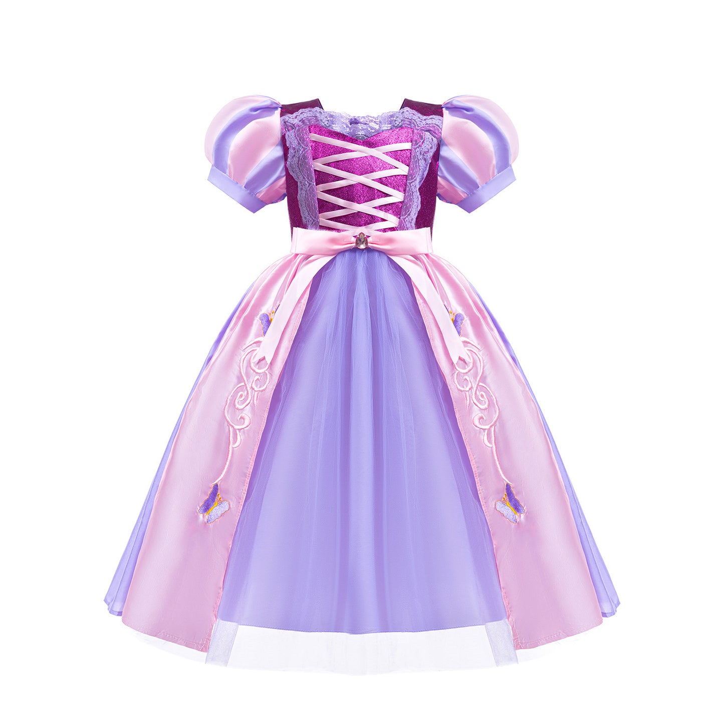 Purple Butterfly Party Dress