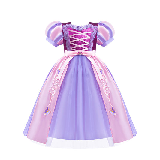 Purple Butterfly Party Dress