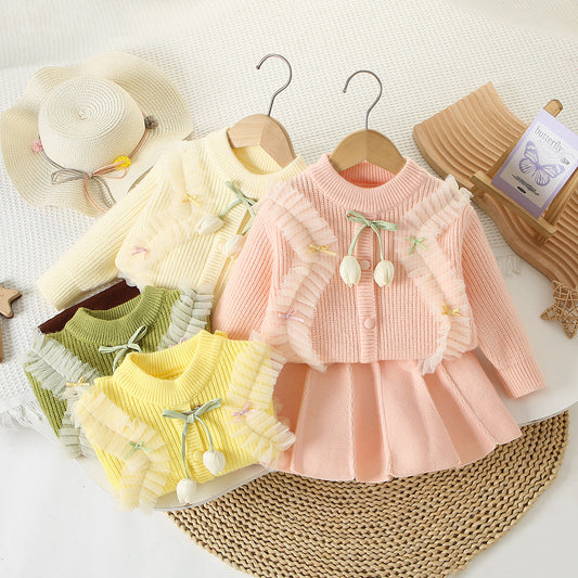 Tulip Knit Girls' Set