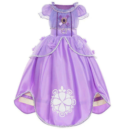 Purple Glitter Party Dress