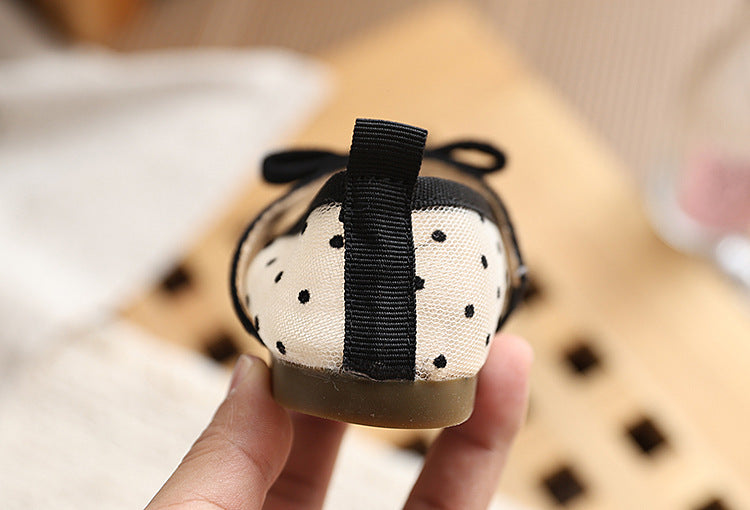 Girls' Polka-Dot Ballet Flats
