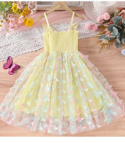Vestido Infantil Borboletinhas e Asinha 