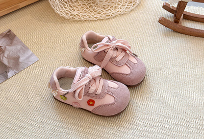 Children's Fashion Sneakers with Little Flowers