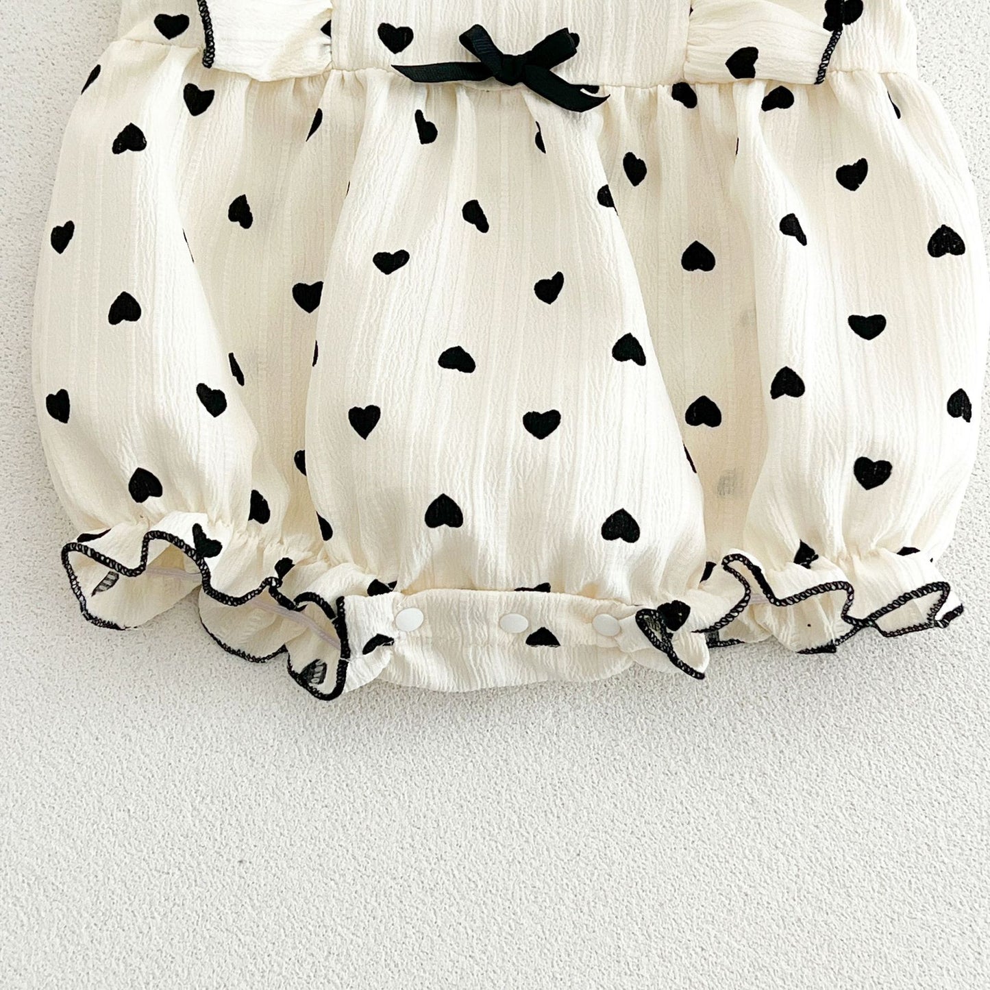 Girls' Bodysuit with Hearts