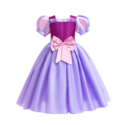 Purple Butterfly Party Dress