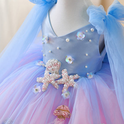 Sparkling Pink and Blue Dress
