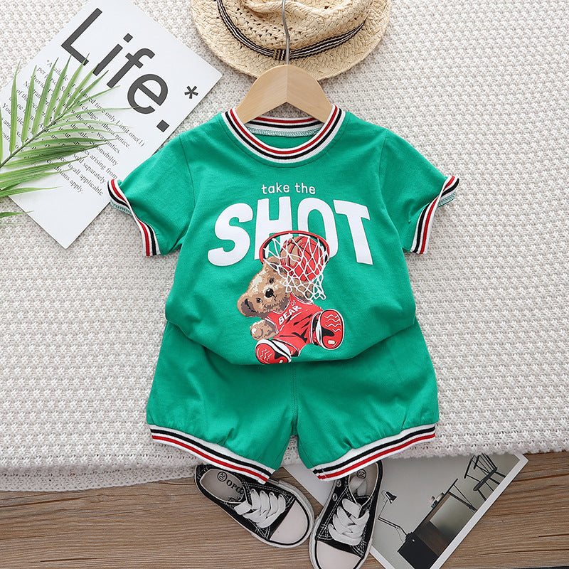 Boys' Teddy Bear Basketball Set