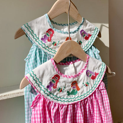 Mermaid Plaid Dress for Girls