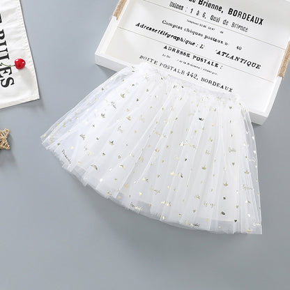 Falda infantil de tul de princesa pequeña 