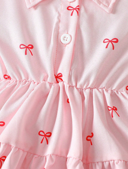 Children's Dress with Bows and Top