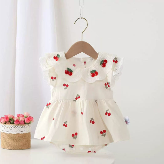 Children's Female Summer Cherry Dress
