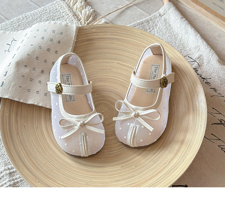 Children's Ballet Flats with Bow