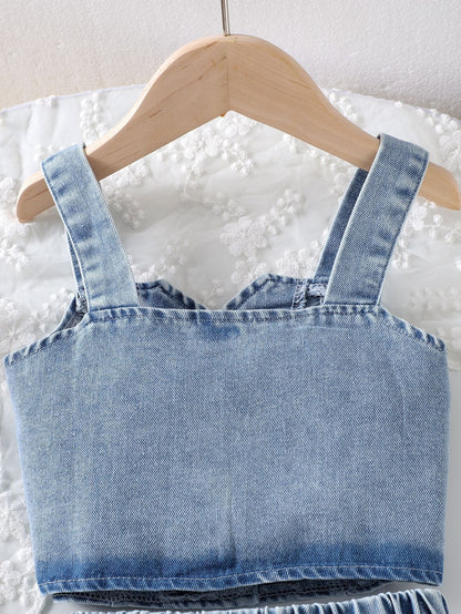 Children's Summer Jeans Cherry Set