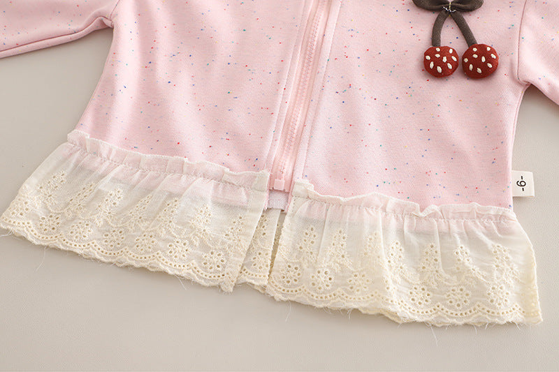 Children's 3-Piece Set with Cherry Print