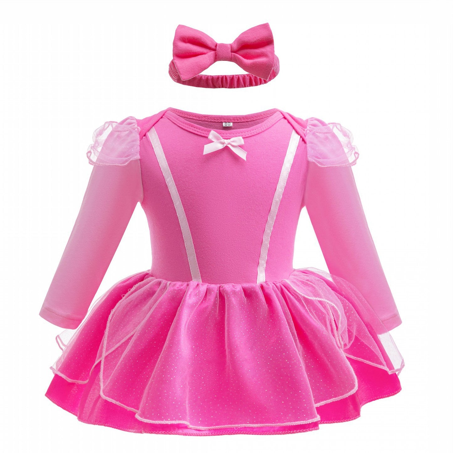 Pink Children's Dress with Bow