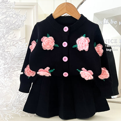 Mussi Winter Floral Knit Children's Set