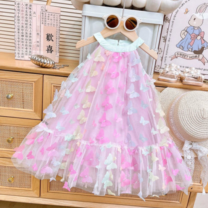 Children's Tulle Dress with Butterflies