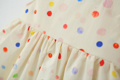 Colorful Polka Dot Children's Dress