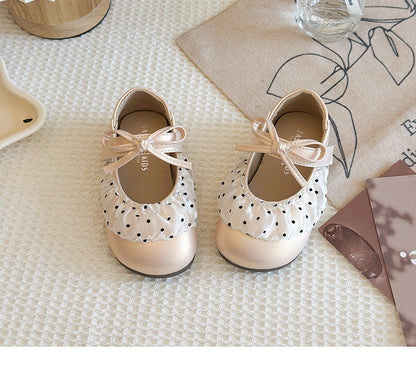 Children's Polka Dot Shoe with Bow