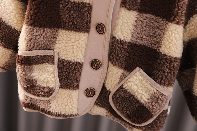 Boys' Winter Checkered Outfit
