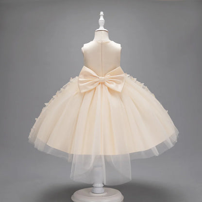 Children's Dress with Butterflies and Bow